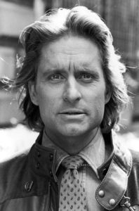 David Mcgough (Actor Michael Douglas on set of his film Romancing the Stone) US, New York 1983