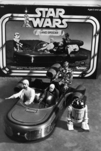 Ralph Morse (STAR WARS collectible figures including Luke Skywalker, Obi Wan Kanobi, C3P0 in a land speeder & R2D2) 1978